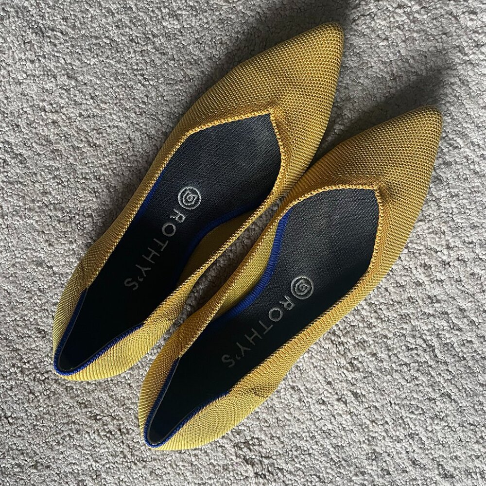 Rothy's marigold mustard - retired color - women's size 8.5